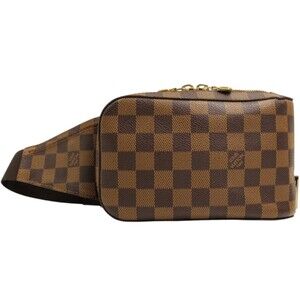 Louis Vuitton Geronimos Damier Ebene Brown Body Bag Waist classic LV the